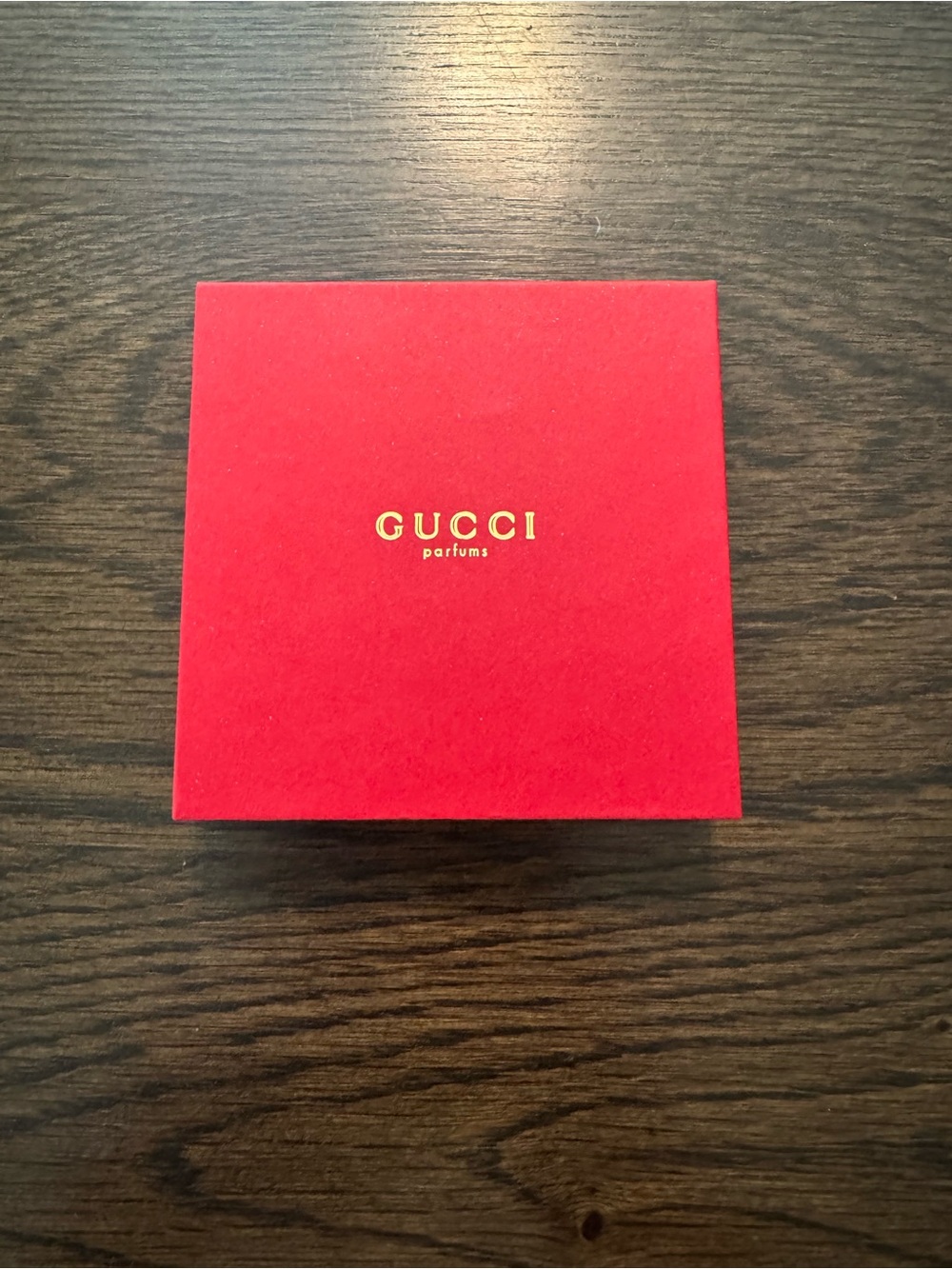 Gucci Red Gift Box with Gold Lettering Bracelet size EUC